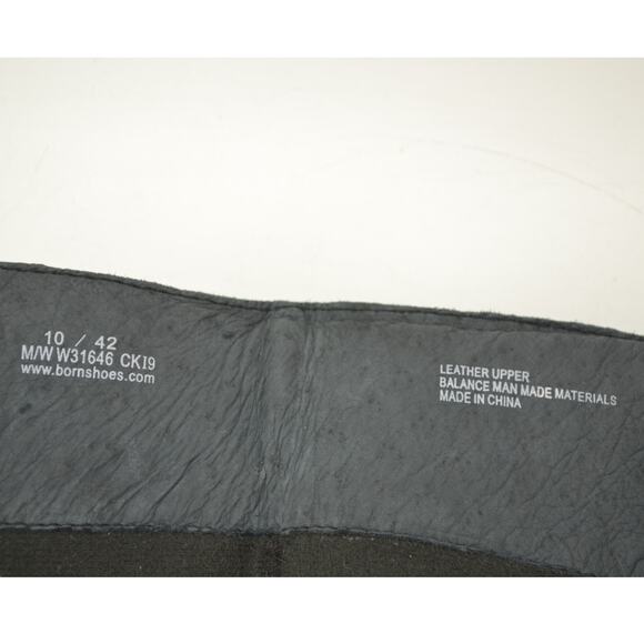 Born W31646 Tatiana Black Boots Leather Zip Women's Size 10 - Picture 4 of 15